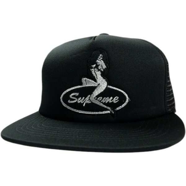 SUPREME シュプリーム 25FW Pinup Mesh Back 5-Panel Black メッシュキャップ 黒 Size   30011149
