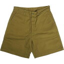 At Last & Co アットラスト/BUTCHER PRODUCTS ブッチャープロダクツ UTILITY SHORTS HERRINGBONE OLIVE ショーツ オリーブ Size 【W34】 【中古品-良い】 20800298(4)