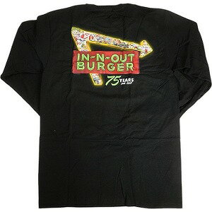 樂天商城 - In-N-Out Burger インアンドアウトバーガー 2024 75TH Anniversary Long Sleeve Tee Black ロンT 黒 Size 【M】 【新古品・未使用品】 20804850
