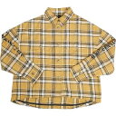 CHROME HEARTS クロム・ハーツ CLEMENTINE CREAM SODA JNKYRD PLD SHIRT レディース版シャツジャケット 黄 Si...