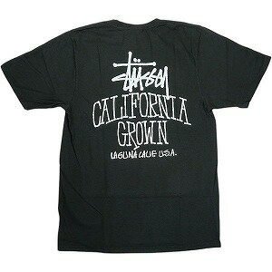 STUSSY ステューシー 25SS CALI GROWN TEE PIGMENT DYED Faded Black Tシャツ 黒 Size 【S】 【新古品・未使用品】 20823906