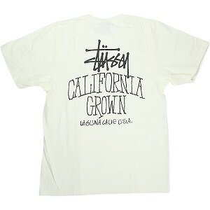 STUSSY ステューシー 25SS CALI GROWN TEE PIGMENT DYED Natural Tシャツ 白 Size 【XL】 【新古品・未使用品】 20823913