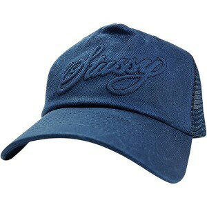 STUSSY ステューシー 25FW CURSIVE STITCH SNAPBACK TRUCKER NAVY キャップ 紺 Size 【フリー】 【新古品・未使用品】 20824237
