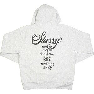 ステューシー パーカー メンズ STUSSY ステューシー 24SS WORLD TOUR HOODIE Ash Heather スウェットパーカー 灰 Size 【L】 【新古品・未使用品】 20793132