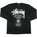 STUSSY Xe[V[ 24SS WORLD TOUR LS TEE Black T  Size yLz yVÕiEgpiz 20793138