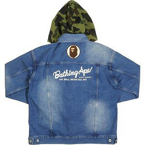 A BATHING APE ア ベイシング エイプ 1ST Camo Loose Fit Hooded Denim jacket ジャケット インディゴ Size   20793281