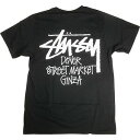 STUSSY ステューシー ×DOVER STREET MARKET 24AW STOCK DSM GINZA BLACK TEE Tシャツ 黒 Size 【XL】 【新古品・未使用品】 20816220(4)