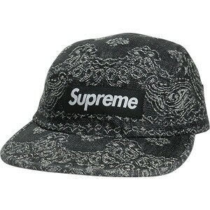 乐天商城 - SUPREME シュプリーム 25SS Bandana Jacquard Denim Camp Cap Black キャンプキャップ 黒 Size 【フリー】 【新古品・未使用品】 20817705