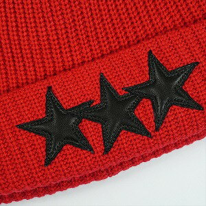 CHROME HEARTS �����ࡦ�ϡ��� 3 STAR PTCHS SLUDGE CSHMR BEANIE RED �ӡ��ˡ� �� Size �ڥե꡼�� �ڿ����ʡ�̤�����ʡ� 20832063