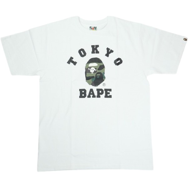 乐天商城 - A BATHING APE ア ベイシング エイプ 26SS 1ST CAMO TOKYO COLLEGE TEE WHITE 東京限定Tシャツ 白 Size 【S】 【新古品・未使用品】 30009180
