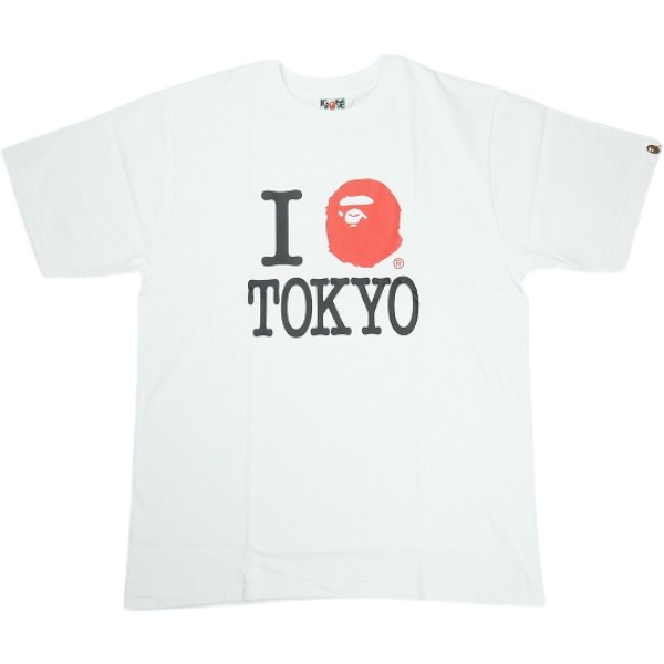 乐天商城 - A BATHING APE ア ベイシング エイプ 26SS I LOVE BAPE TOKYO TEE WHITE 東京限定Tシャツ 白 Size 【L】 【新古品・未使用品】 30009191