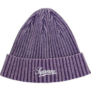 SUPREME シュプリーム 21SS Bleached Rib Beanie Purple ビーニー 紫 Size 【フリー】 【新古品・未使用品】 20822946