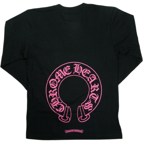 樂天商城 - CHROME HEARTS クロム・ハーツ HORSESHOE L/S TEE BLACK/PINK ロンT 黒 Size 【XL】 【新古品・未使用品】 30010936