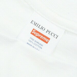 SUPREME シュプリーム ×Emilio Pucci エミリオ プッチ 21SS Box Logo Tee White/Dusty Pink Tシャツ 白 Size 【L】 【新古品・未使用品】 20800720