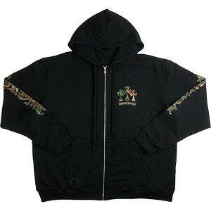 CHROME HEARTS �����ࡦ�ϡ��� HORSESHOE 3 CEM CRS ZIP HOODIE BLACK/CAMO/GOLD ��...