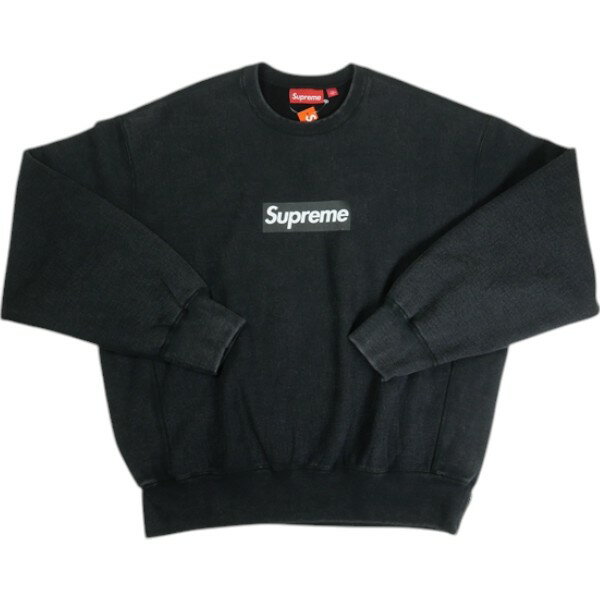 樂天商城 - SUPREME シュプリーム 25SS Washed Box Logo Crewneck Black クルーネックスウェット 黒 Size 【XL】 【新古品・未使用品】 20836676