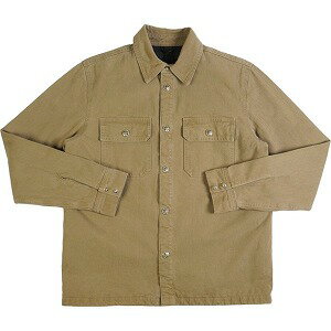 CHROME HEARTS クロム・ハーツ WORK DOG FBRC TOBACCO HERRINGBONE SHIRT 長袖シャツ カーキ Size 【M】 【新古品・未使用品】 20769230