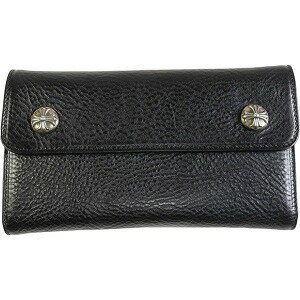 CHROME HEARTS クロム・ハーツ HVY WT LTHR WAVE WALLET ウォレット 黒 Size 【フリー】 【新古品・未使用品】 20783026