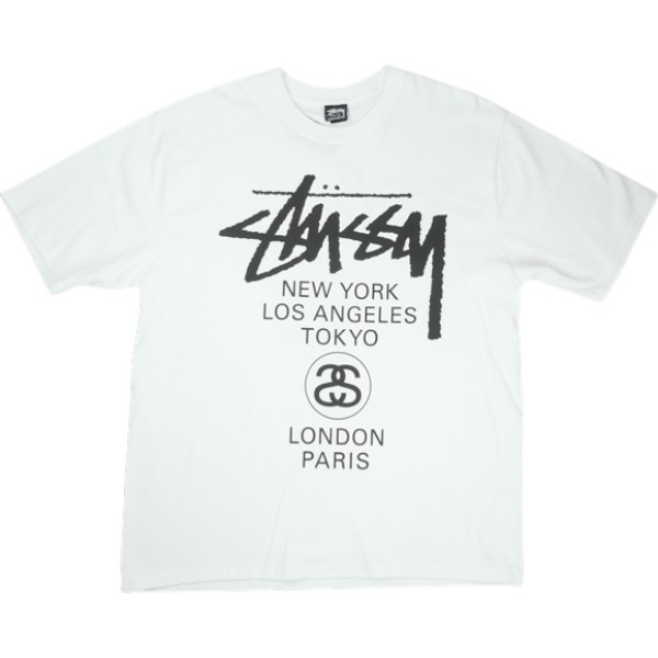 Short Sleeves - STUSSY ステューシー 25SS WORLD TOUR TEE WHITE Tシャツ 白 Size 【L】 【中古品-ほぼ新品】 20819005