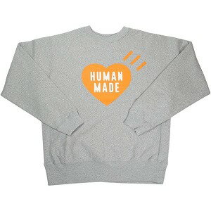 乐天商城 - HUMAN MADE ヒューマンメイド 25AW HEART SWEATSHIRT GRAY HM30CS077 渋谷PARCO限定クルーネックスウェット 灰 Size 【S】 【新古品・未使用品】 20832740