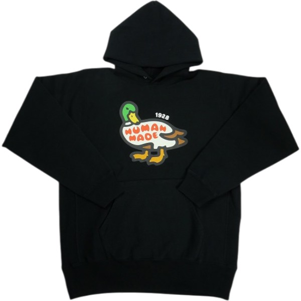 乐天商城 - HUMAN MADE ヒューマンメイド 25AW ANIMAL HOODIE BLACK HM30CS065 京都限定かもパーカー 黒 Size 【L】 【新古品・未使用品】 20838280