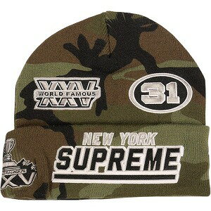 SUPREME ����ץ꡼�� 25FW New Era Football Beanie Woodland Camo �ӡ��ˡ� �� Size �ڥե꡼�� �ڿ�����...