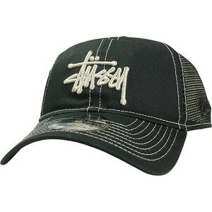 STUSSY ステューシー ×NEW ERA 9TWENTY BASIC TRUCKER BLACK メッシュキャップ 黒 Size 【フリー】 【新古品・未使用品】 20835447