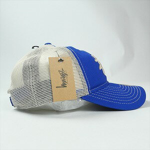 STUSSY ステューシー NEW ERA 9TWENTY BASIC TRUCKER Bright Royal メッシュキャップ 青 Size 【フリー】 【新古品・未使用品】 20835461