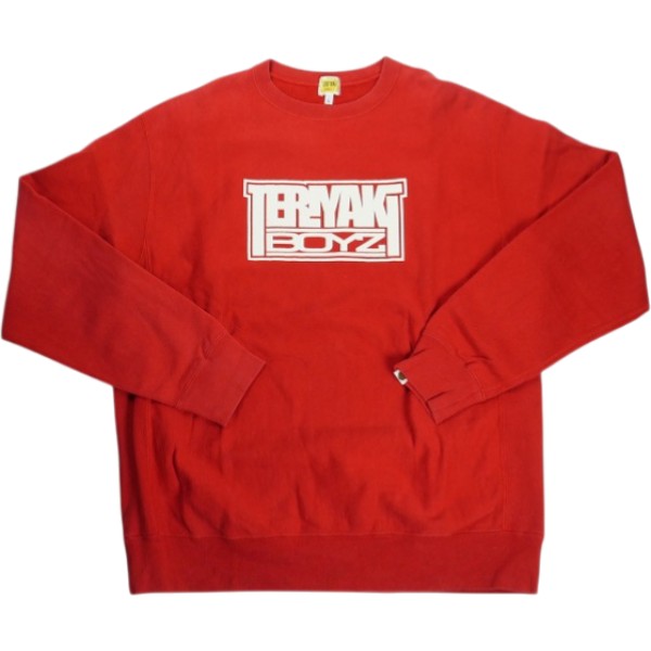 乐天商城 - A BATHING APE ア ベイシング エイプ ×TERIYAKIBOYS CREWNECK SWEATSHIRT RED クルーネックスウェット 赤 Size 【L】 【中古品-良い】 20838151