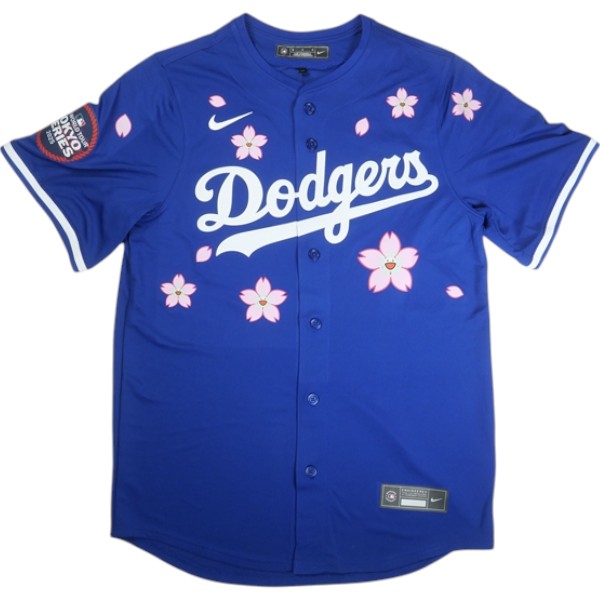 乐天商城 - 村上隆 ムラカミタカシ ×MLB World Tour Tokyo Series 2025 Dodgers Tokyo Away Jersey ユニフォーム 青 Size 【M】 【新古品・未使用品】 30008438