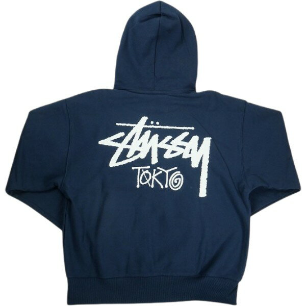 STUSSY ステューシー STOCK TOKYO HOOD NAVY 東京限定パーカー 紺 Size   30009022
