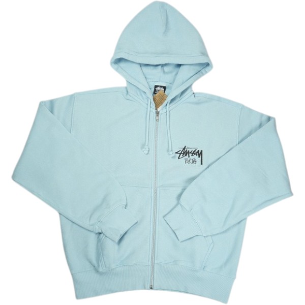 STUSSY ステューシー STOCK TOKYO ZIP HOOD SKY BLUE 東京限定ジップパーカー 水色 Size 【M】 【新古品・未使用品】 30009035