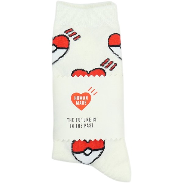 商品情報 ブランド HUMAN MADE 商品名 ×POKEMON MADE 26SS SOCKS モンスターボール靴下 カラー 白 サイズ M 素材 コットン48％/ナイロン19%/アクリル18％/ポリエステル13％/ポリウレタン2％ 付属品 - 商品管理番号 30009385 商品状態 新古品・未使用品 状態説明 - 詳細サイズ -