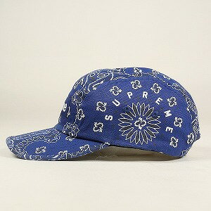 SUPREME シュプリーム 21SS Bandana Camp Cap Navy キャンプキャップ 紺 Size 【フリー】 【中古品-ほぼ新品】 20797557