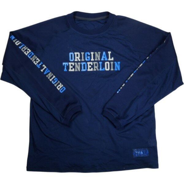 TENDERLOIN テンダーロイン 渋谷店限定MIX MESH JERSEY NAVY メッシュロンT 紺 Size 【L】 【中古品-良い】 20837298