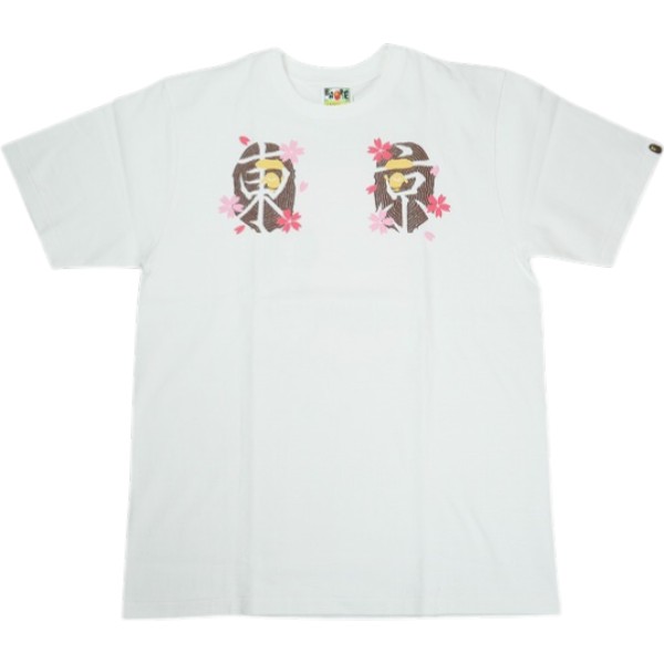 乐天商城 - A BATHING APE ア ベイシング エイプ 26SS TOKYO SAKURA SOUVENIR TEE WHITE 日本限定Tシャツ 白 Size 【XL】 【新古品・未使用品】 30010265