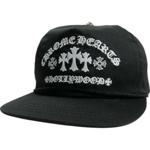 樂天商城 - CHROME HEARTS クロム・ハーツ GAS STATION 5 PANNEL CAP BLACK キャップ 黒 Size 【フリー】 【新古品・未使用品】 30010584
