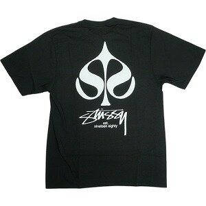 STUSSY ステューシー 25SS SPADE TEE PIGMENT DYED BLACK Tシャツ 黒 Size 【L】 【新古品・未使用品】 20824745