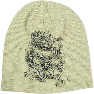 STUSSY ステューシー 25FW SKULLCAP DRAGON PRINT Stone ビーニー ナチュラル Size 【フリー】 【新古品・未使用品】 20826678