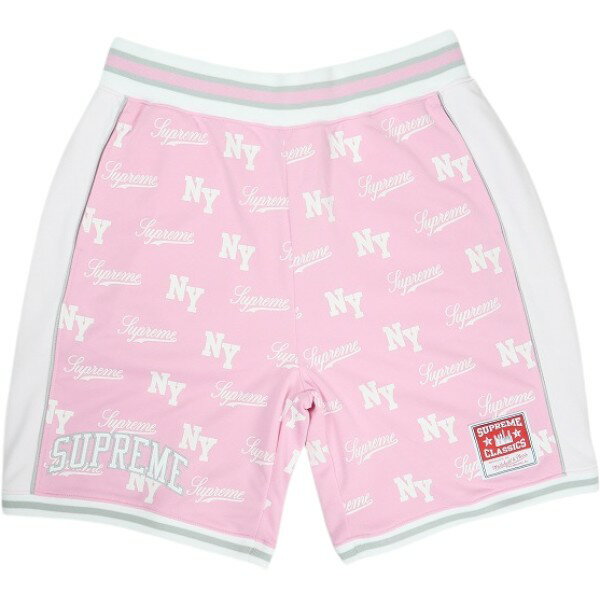 乐天商城 - SUPREME シュプリーム ×Mitchell&Ness 26SS Monogram Basketball Short Pink ショーツ ピンク Size 【M】 【新古品・未使用品】 30008556