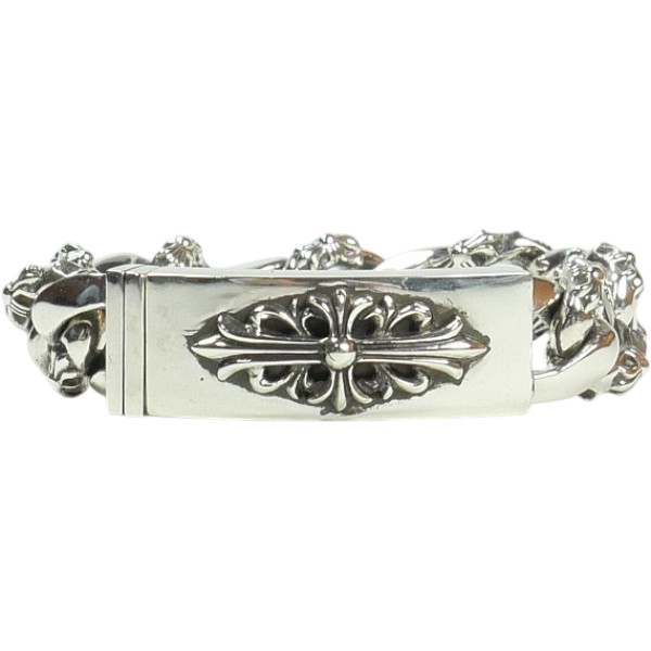 CHROME HEARTS クロム・ハーツ ID FLORAL CRS FANCY BRACELET 13LINK ブレスレット 銀 Size 【フリー】 【新古品・未使用品】 30008822