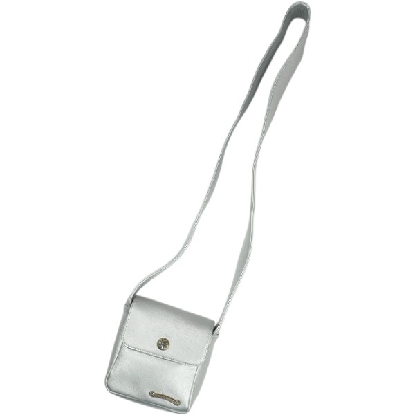 CHROME HEARTS クロム・ハーツ HOT POT DESTROY LEATHER SHOULDER BAG SILVER ショルダーバッグ 銀 Size 【フリー】 【新古品・未使用品】 30008836