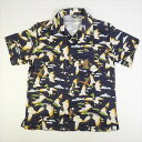 HUMAN MADE ヒューマンメイド 23SS DUCK GAUZE ALOHA SHIRT NAVY 半袖シャツ 紺 Size 【L】 【新古品・未使用品】 20771657(4)