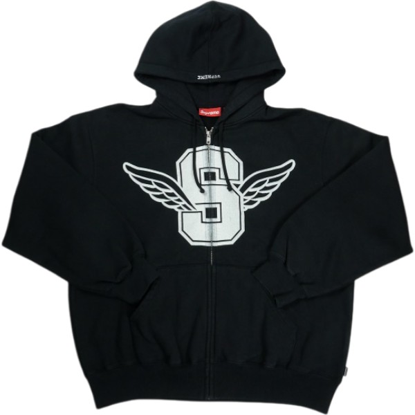 乐天商城 - SUPREME シュプリーム 25SS Wings Zip Up Hooded Sweatshirt Black ジップパーカー 黒 Size 【M】 【新古品・未使用品】 20836011