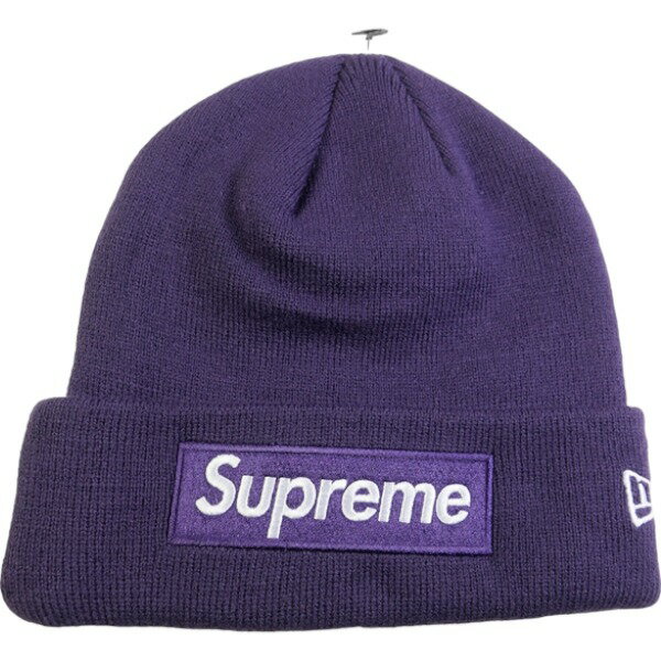 乐天商城 - SUPREME シュプリーム 23AW New Era Box Logo Beanie Dark Purple ボックスロゴビーニー 紫 Size 【フリー】 【新古品・未使用品】 20836040