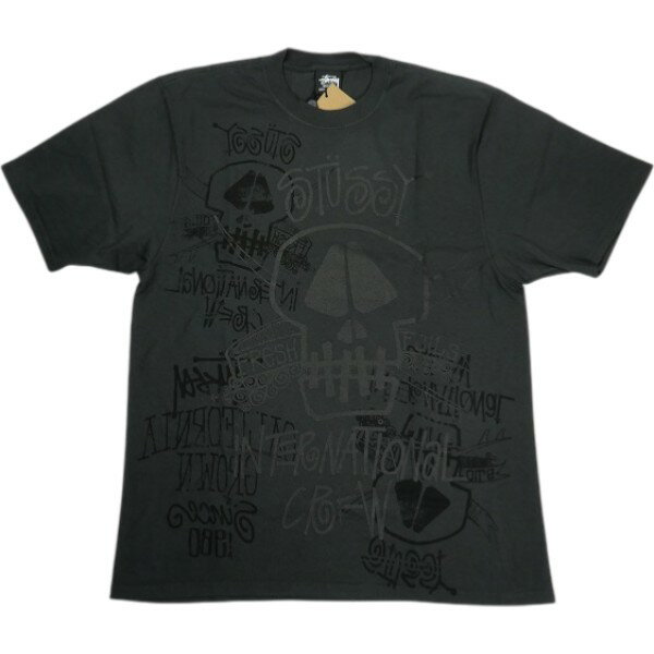 STUSSY ステューシー 26SS SKULLS TEE PIGMENT DYED Faded Black Tシャツ 黒 Size 【S】 【新古品・未使用品】 20836358