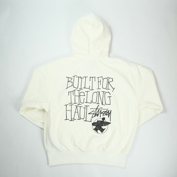 STUSSY ステューシー 26SS LONG HAUL ZIP HOODIE OFF WHITE ジップパーカー 白 Size 【M】 【新古品・未使用品】 20836363