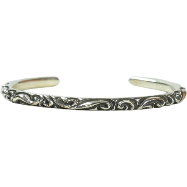 CHROME HEARTS クロム・ハーツ SCROLLBAND BANGLE SILVER バングル ブレスレット 銀 Size   30012065