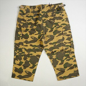 A BATHING APE ア ベイシング エイプ 1ST CAMO 9POCKET CROPPED PANTS YELLOW クロップドパンツ 黄 Size 【M】 【新古品・未使用品】 20772174