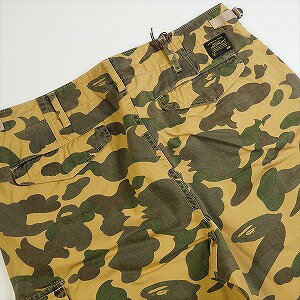 A BATHING APE ア ベイシング エイプ 1ST CAMO 9POCKET CROPPED PANTS YELLOW クロップドパンツ 黄 Size 【M】 【新古品・未使用品】 20772174